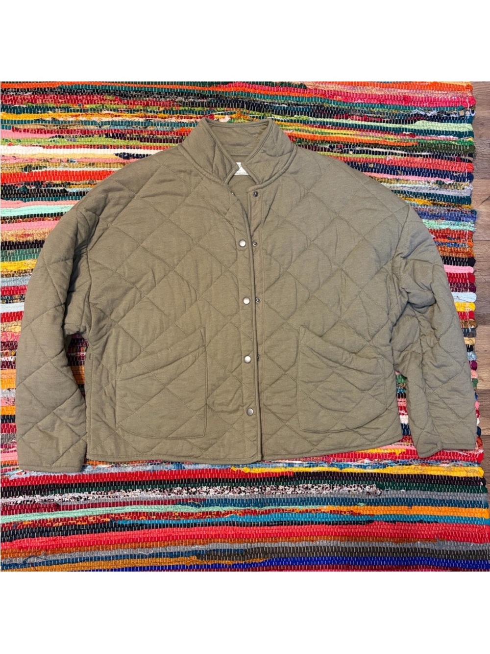 Z Supply Olive Quilted Jacket size XS
